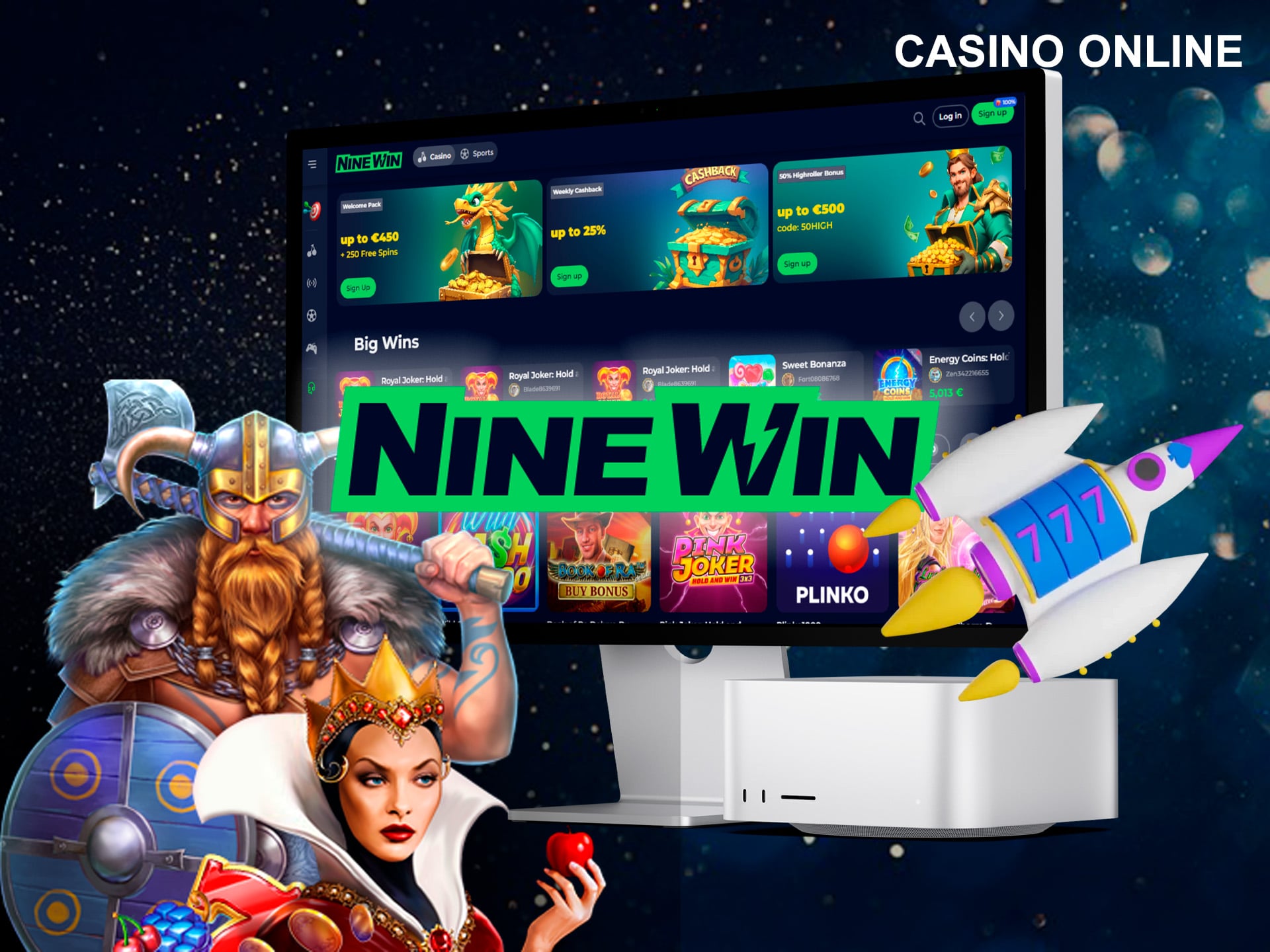 Ninewin Casino online will allow UK players to access licensed games