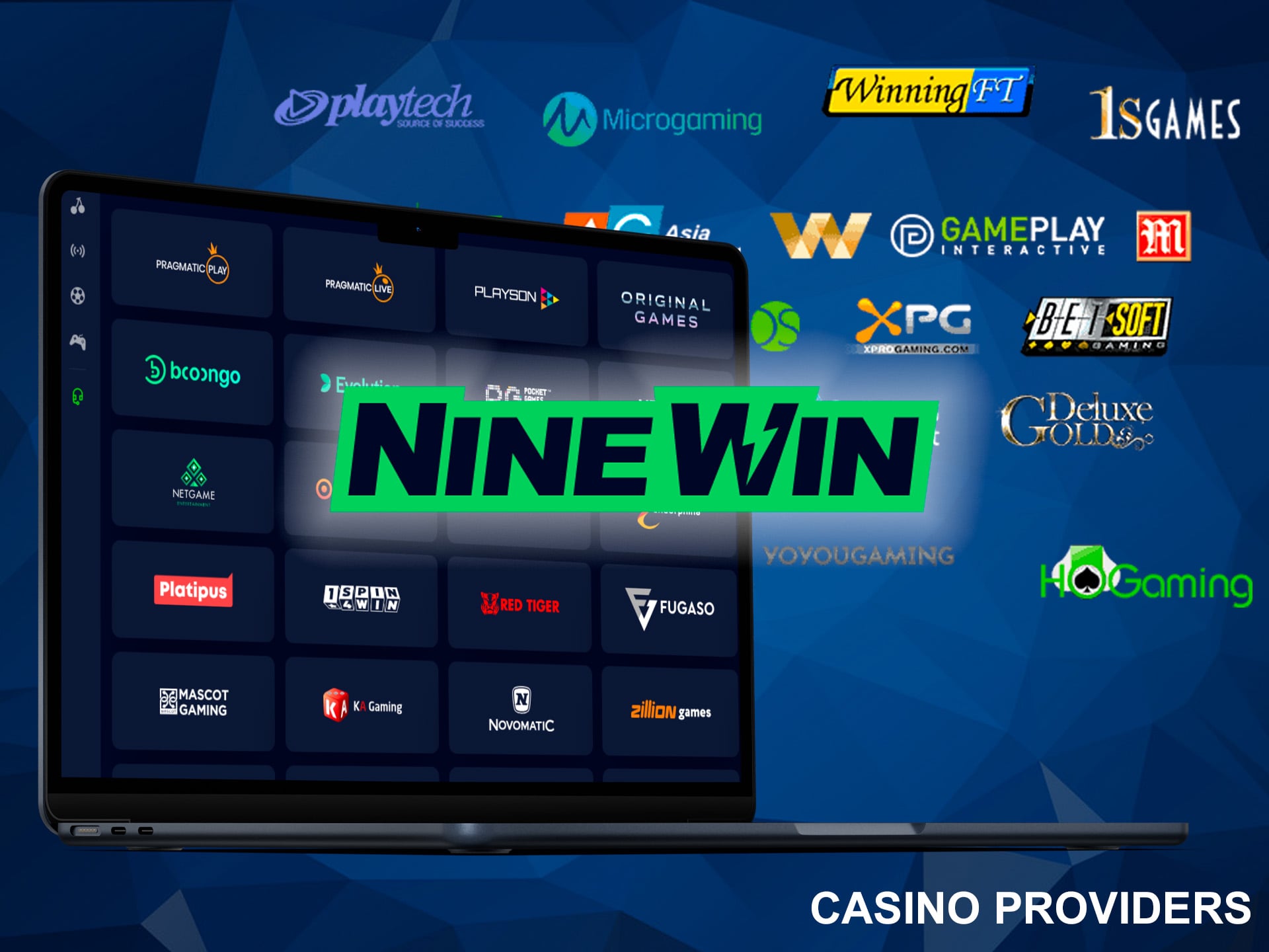 Providers Ninewin casino are well-known brands that have passed all stages of licensing