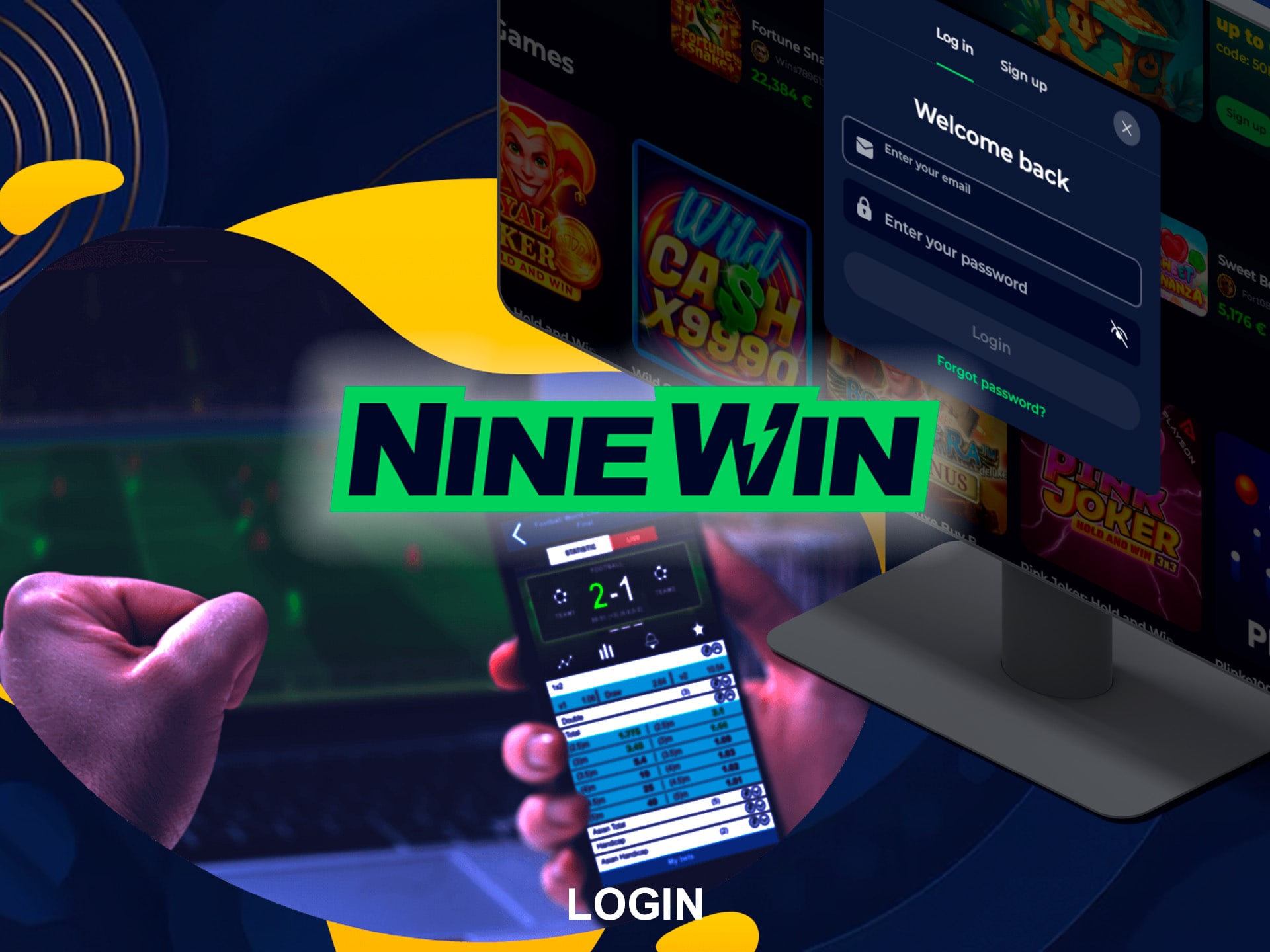 The Ninewin Casino login will allow you to start playing as quickly as possible