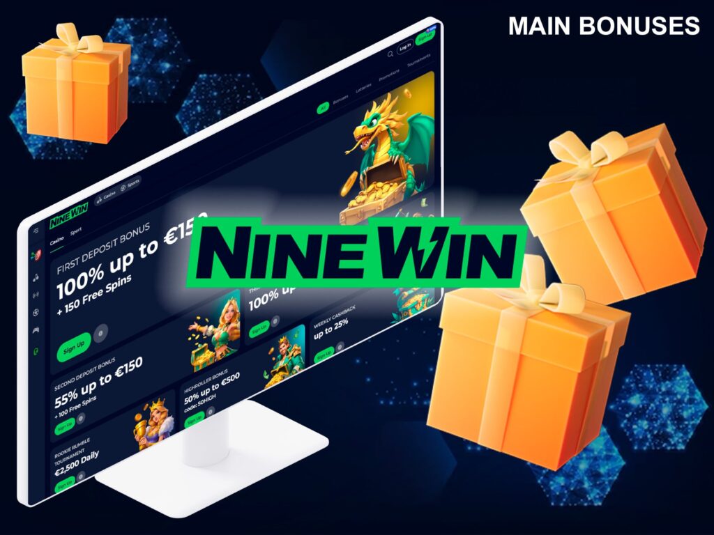 Ninewin's lucrative bonuses can give you plenty of chances to win prizes